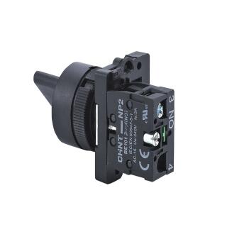 Переключатель NP2-ED21, 2 положения фиксацией, 1НО, IP40 (R)