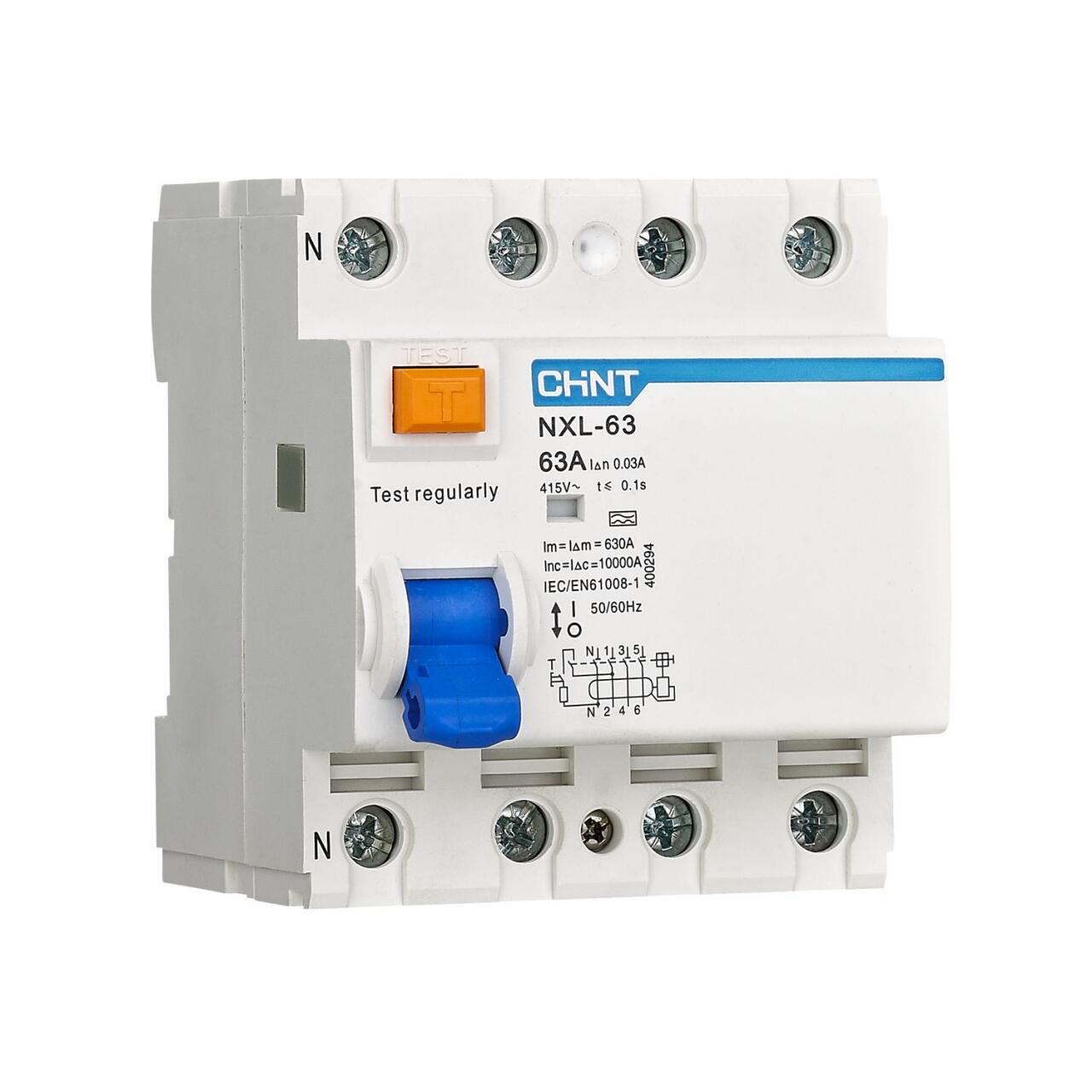 400323 УЗО NXL-63 10kA 3P+N 40A 300mA A АХ (R)