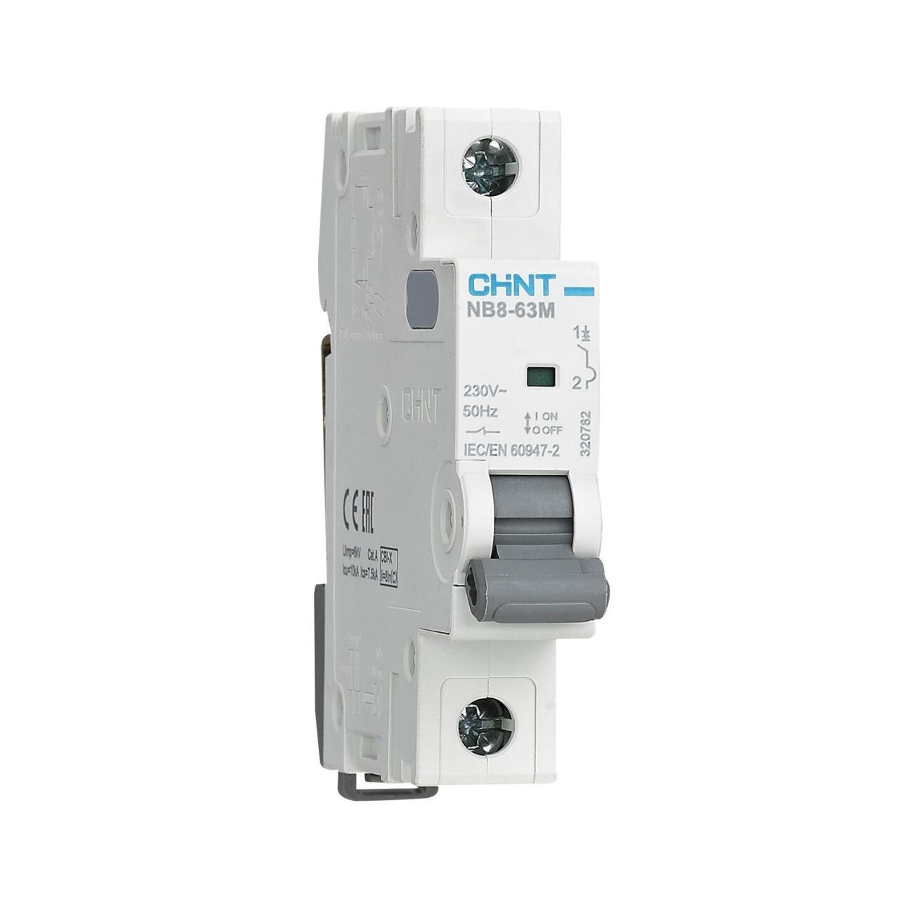 320790 Авт. выкл. NB8-63M 1P 20А 10кА х-ка K без тепл. расцеп. (R)