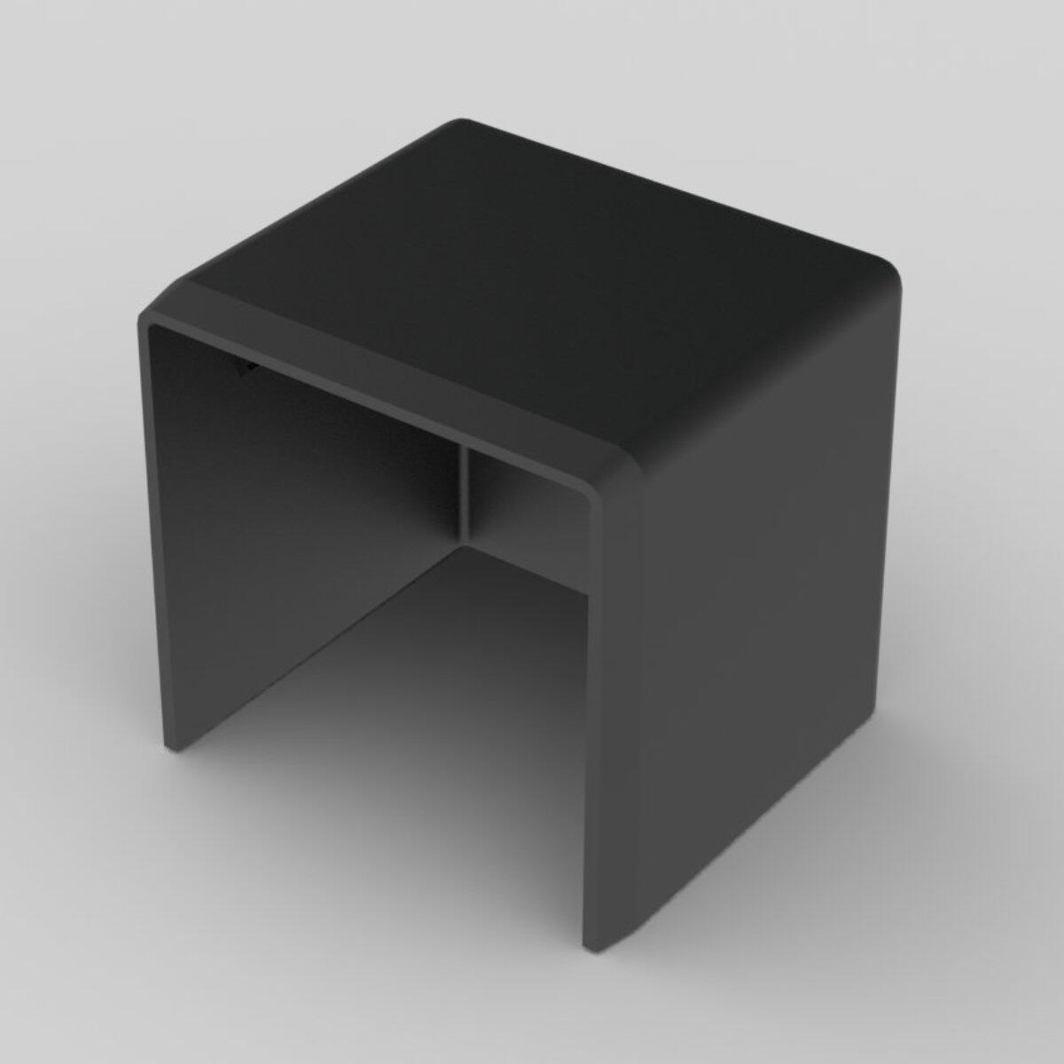 8641_FB Заглушка LHD 40X40 8641 (FB) (Цвет Черный)