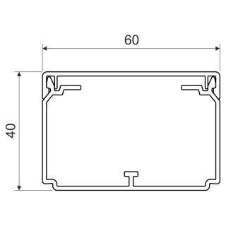 Кабельный канал серии CLASSIC LH 60X40 (FD) (Цвет Белый)