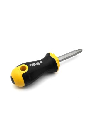 Отвертка Ergonic Stubby с двухсторонней битой SL5.5хPH2 60мм 46926010