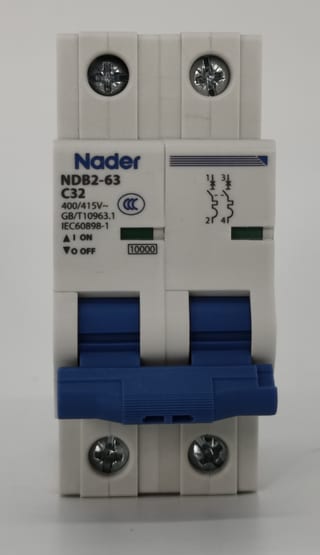 Модульный автоматический выключатель NDB2-63D20/2P