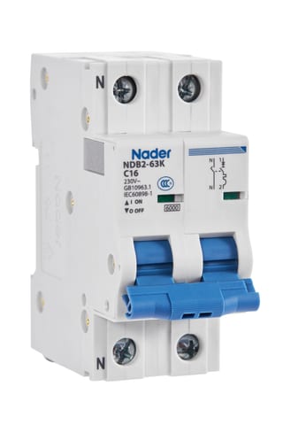 Модульный автоматический выключатель NDB2-63KC16/1P+N