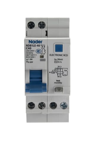 Автоматический выключатель дифференциального тока NDB1LE-40B32/1P+N/100mA/AC
