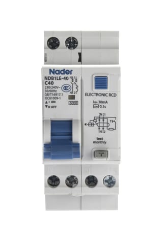 Автоматический выключатель дифференциального тока NDB1LE-40B32/1P+N/100mA/A