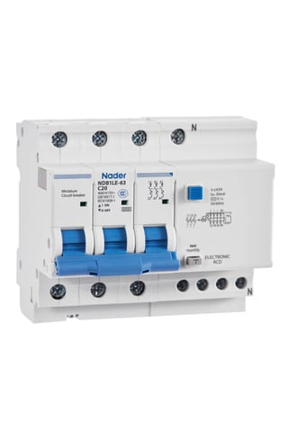 Автоматический выключатель дифференциального тока NDB1LE-63C3/3P+N/100mA/AC