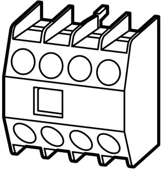Фронтальный блок вспомогательных контактов, 4 полюса, 4НЗ, винтовые Зажимы, для DILM40-170