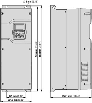 Преобразователь частоты DG1 3~/3~230В 48A 11кВт, IP21, фильтр ЭМС