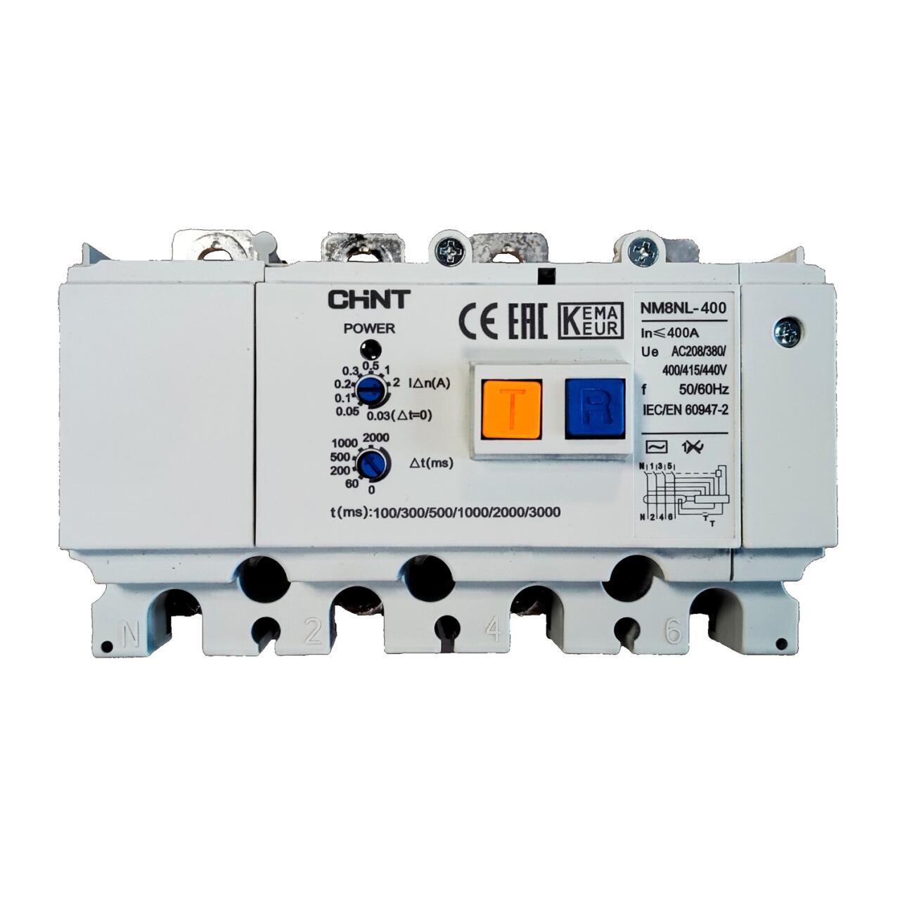 449984 Диф. модуль NM8NL-400 4P RCD1