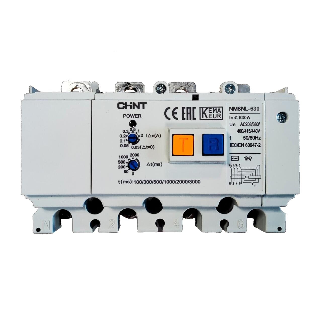 449986 Диф. модуль NM8NL-630 4P RCD1