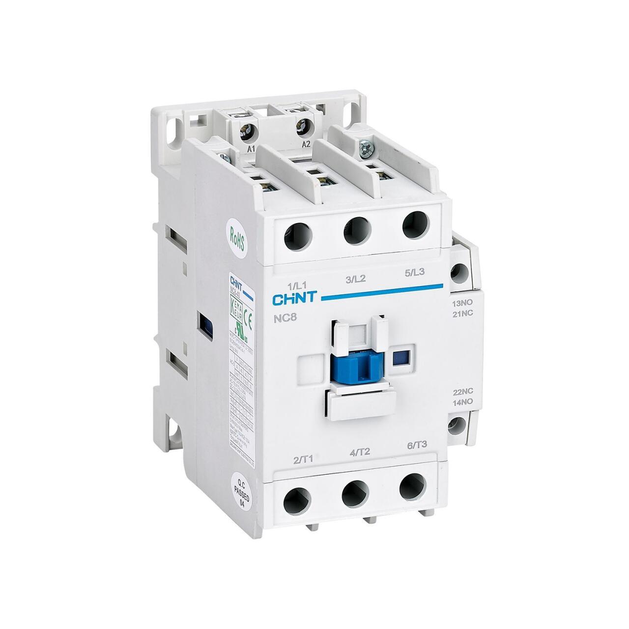 506487 Контактор NC8-40/W 3P 40А AC/DC (24~60В) 1НО+1НЗ (R)