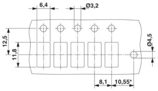 Чертеж, * Только при применении фланцевой пластины PW 4-F