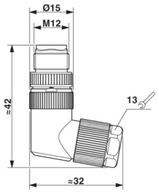 Чертеж, Чертеж: Штекер M12