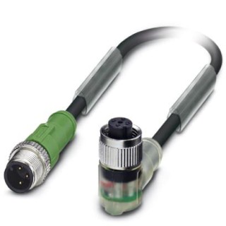 Кабель для датчика / исполнительного элемента SAC-3P-M12MS/0,3-PUR/M12FR-2LB