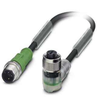 Кабель для датчика / исполнительного элемента SAC-3P-M12MS/ 0,3-PUR/M12FR-2L