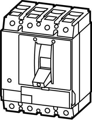 Втычной автоматический выключатель 63А, 4 полюса, откл.способность 150кА