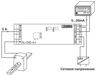 Схема применения, Измерения сигнала тока