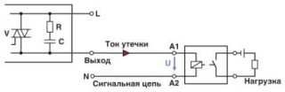 Схема применения, Возникновение паразитных сигналов:, Вариант 1: управление - выходная плата переменного тока