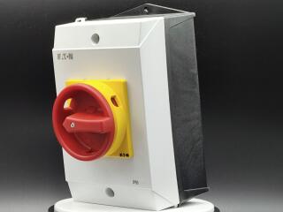 Главный выключатель в корпусе, 3P, 32A , красно-желтая ручка , запираемый