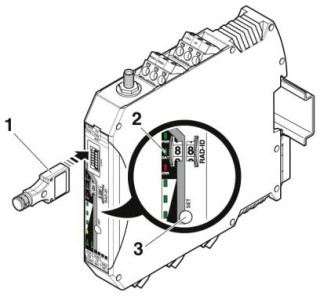 Схематический чертеж, Конфигурирование посредством CONFSTICK