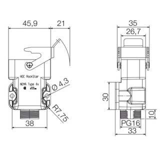 Профильное уплотнение HDC HQP SLU 1PG16