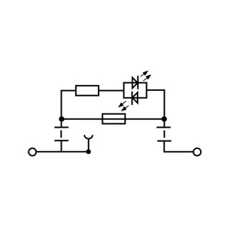 Клемма с предохранителем WSI 6/LD 60-150V DC/AC