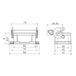 Корпус HDC 06B ALU O-RING