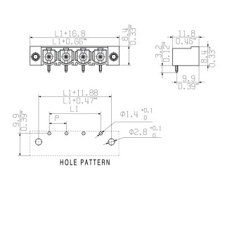 Штекерный соединитель печат SL 7.62HP/03/90F 3.2 SN OR BX