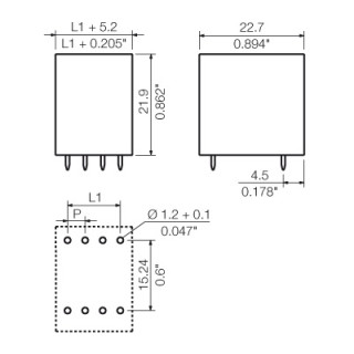 Штекерный соединитель печат SCD 3.81/06/180G 3.2SN BK BX