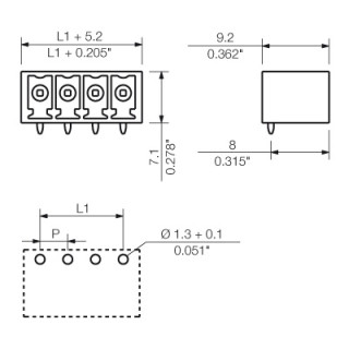 Штекерный соединитель печат SC-SMT 3.81/02/270G 3.2SN BK BX