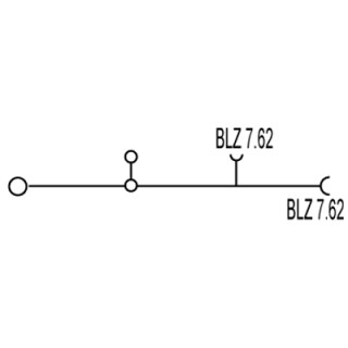 Проходная клемма WDU 2.5/BLZ/7.62