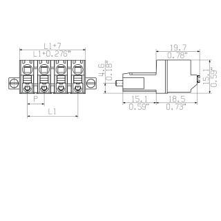 Штекерный соединитель печат SLF 7.62HP/05/180F SN BK BX