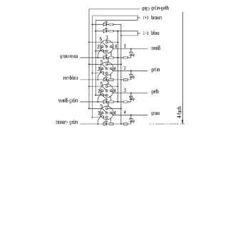 Passive Sensor-Actuator-Int SAI-4-F 5P M12 L 5M