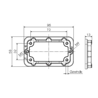 Профильное уплотнение HDC IP65 06B FRAME M4