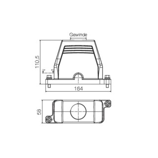 Профильное уплотнение HDC IP68 16B TOS 1PG21