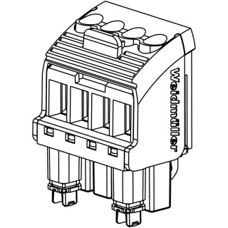 Штекерный соединитель печат BHZ 5.00/04/90LH BK/BL PRT 61