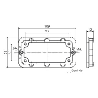 Профильное уплотнение HDC IP68 10B FRAME M6