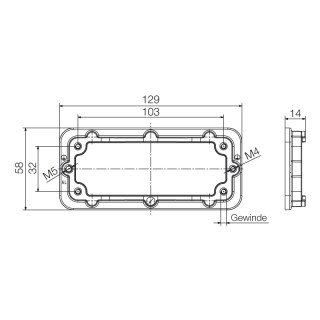 Профильное уплотнение HDC IP68 16B FRAME M6