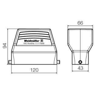 Корпус HDC 64D TOLU 1M50G