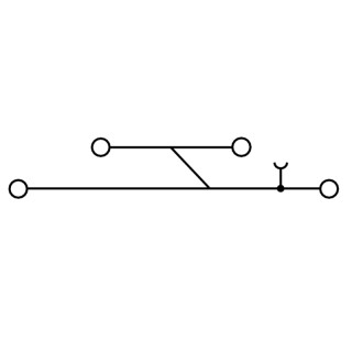 Проходная клемма WDK 4N V BL