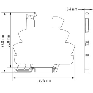 Реле безопасности TRZ 60VUC 1CO EMPTY