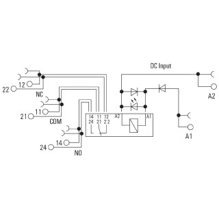 Реле безопасности TRS 5VDC 2CO